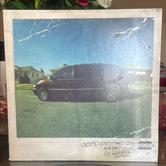 Vinyl Record with Blue and Black Cover Art - Picture 1 of 2